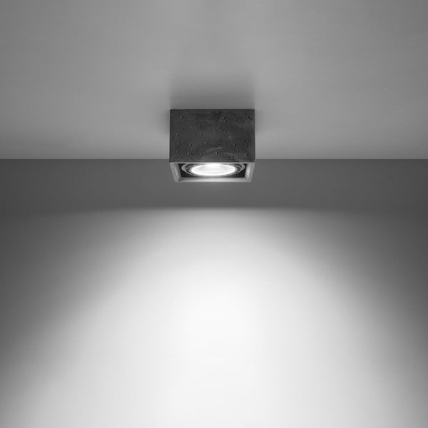 Plafonnier Moderne Carré 1 béton