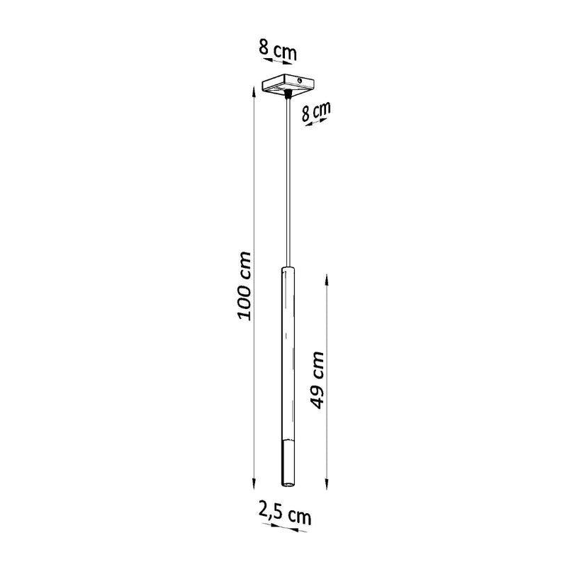 Suspension Moderne Mozaica 1 noir/chrome