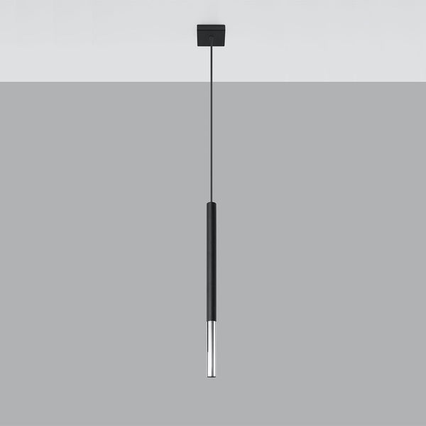 Suspension Moderne Mozaica 1 noir/chrome
