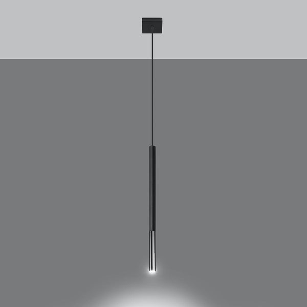 Suspension Moderne Mozaica 1 noir/chrome