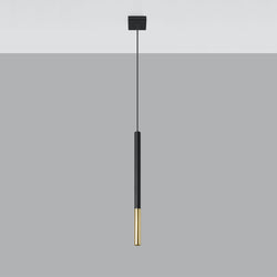 Suspension Moderne Mozaica 1 noir/doré