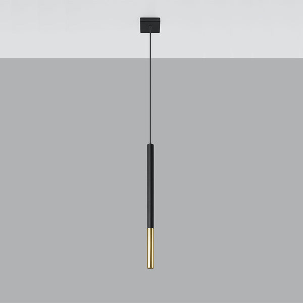 Suspension Moderne Mozaica 1 noir/doré