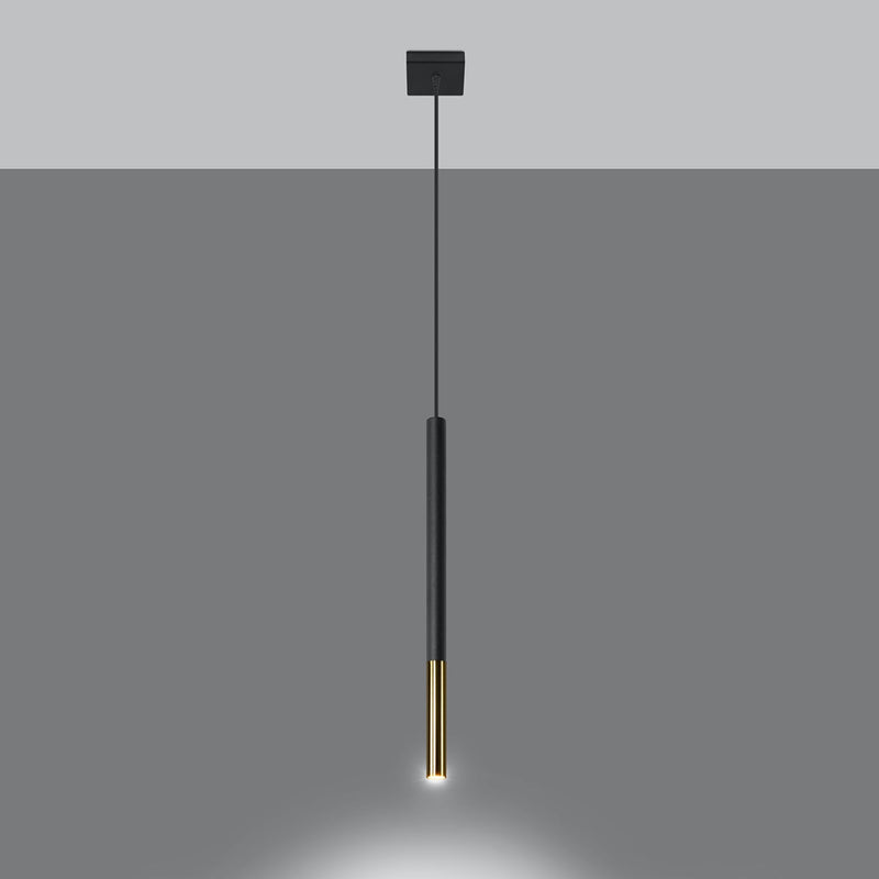 Suspension Moderne Mozaica 1 noir/doré