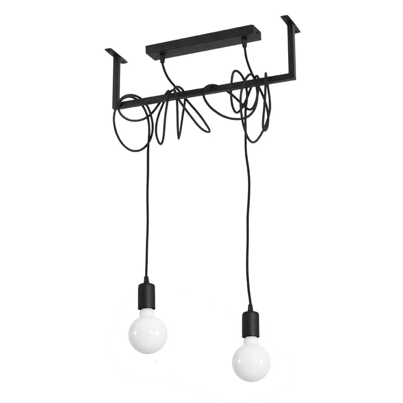 Lustre Entrelacs 2 noir