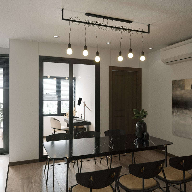 Lustre Entrelacs 2 noir