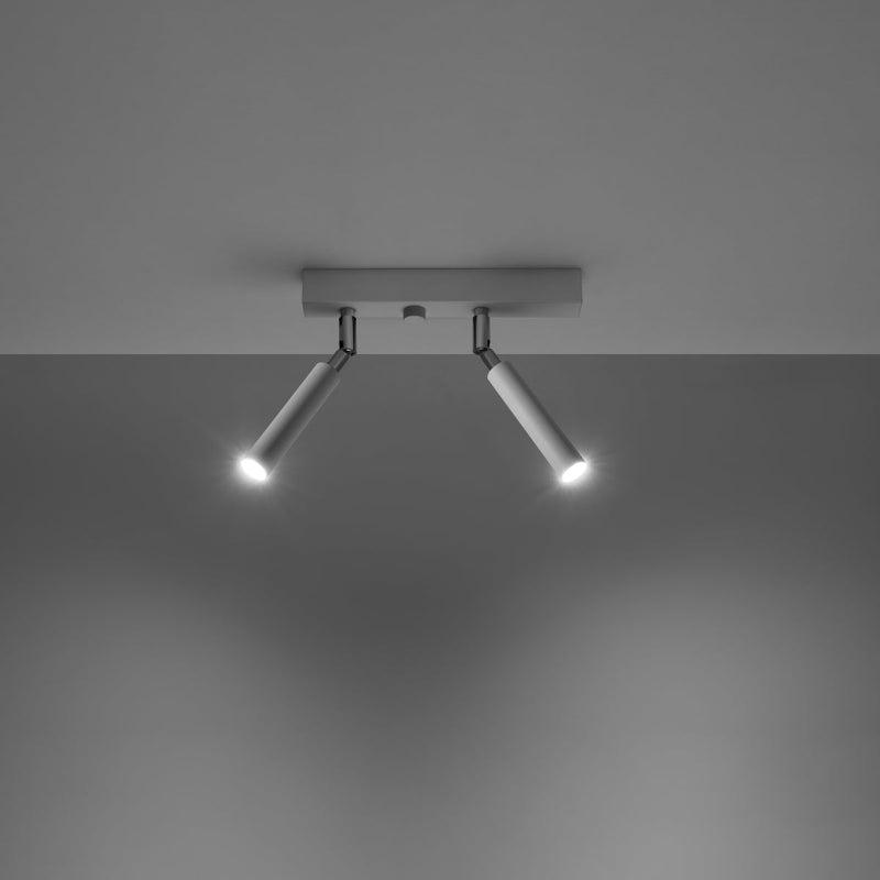 Plafonnier Acier Réglable Minimaliste 2 blanc