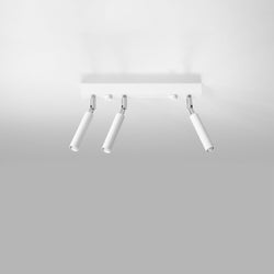 Plafonnier Acier Réglable Minimaliste 3 blanc