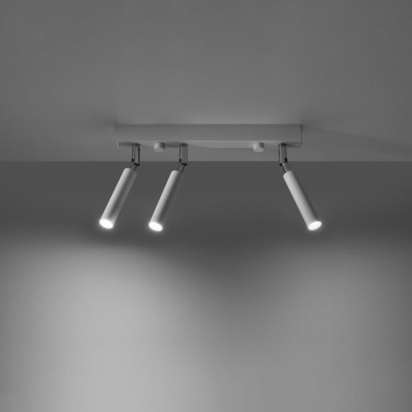 Plafonnier Acier Réglable Minimaliste 3 blanc
