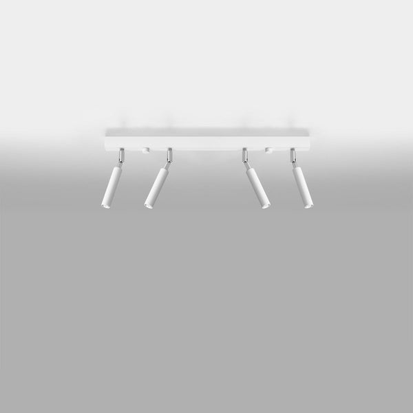 Plafonnier Acier Réglable Minimaliste 4 blanc