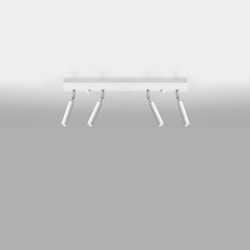 Plafonnier Acier Réglable Minimaliste 4 blanc