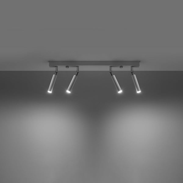Plafonnier Acier Réglable Minimaliste 4 blanc