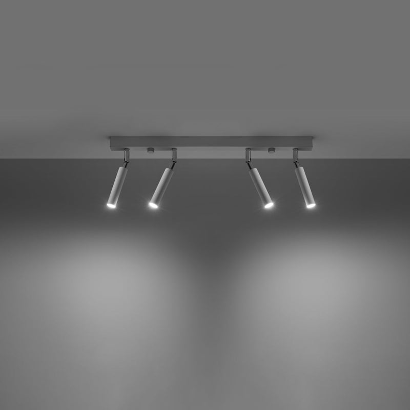 Plafonnier Acier Réglable Minimaliste 4 blanc