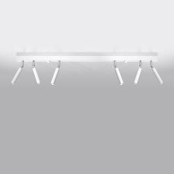 Plafonnier Acier Réglable Minimaliste 6 blanc