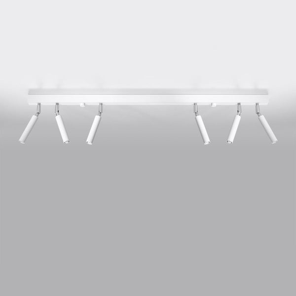 Plafonnier Acier Réglable Minimaliste 6 blanc