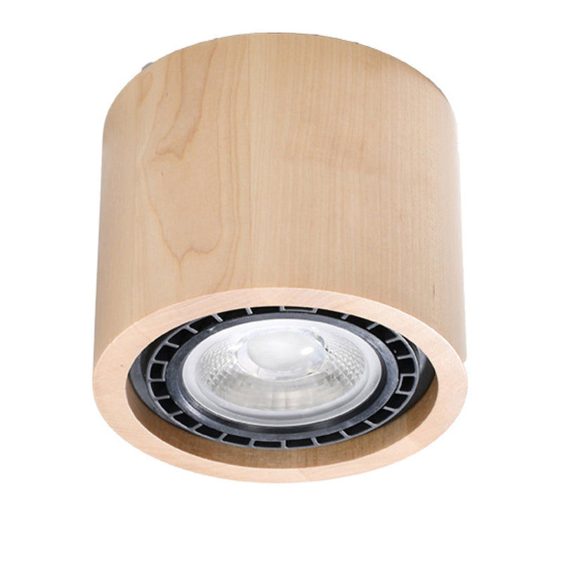 Plafonnier Moderne Basic 1 bois naturel