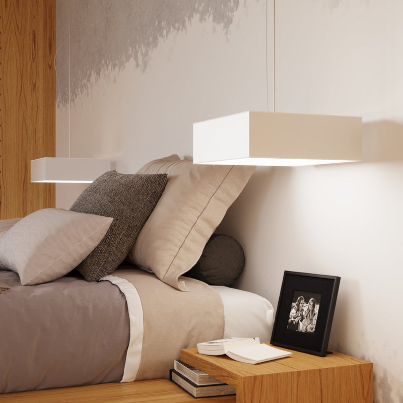 Plafonnier Plateforme Carré 45 blanc