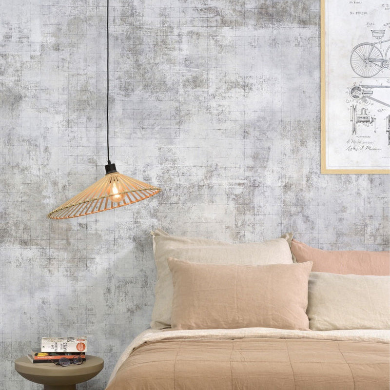 Suspension Bromo Asymétrique Bambou Naturel Ø50 cm