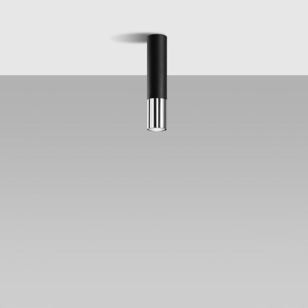 Plafonnier Duo Metallic noir/chrome