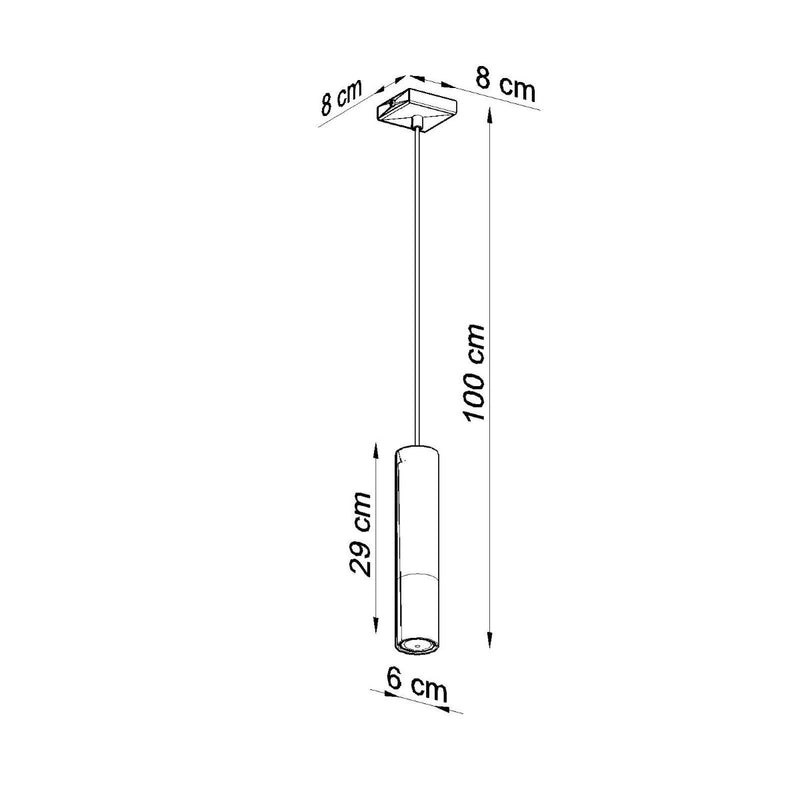 Lampe suspendue Duo Metallic 1 noir/chrome