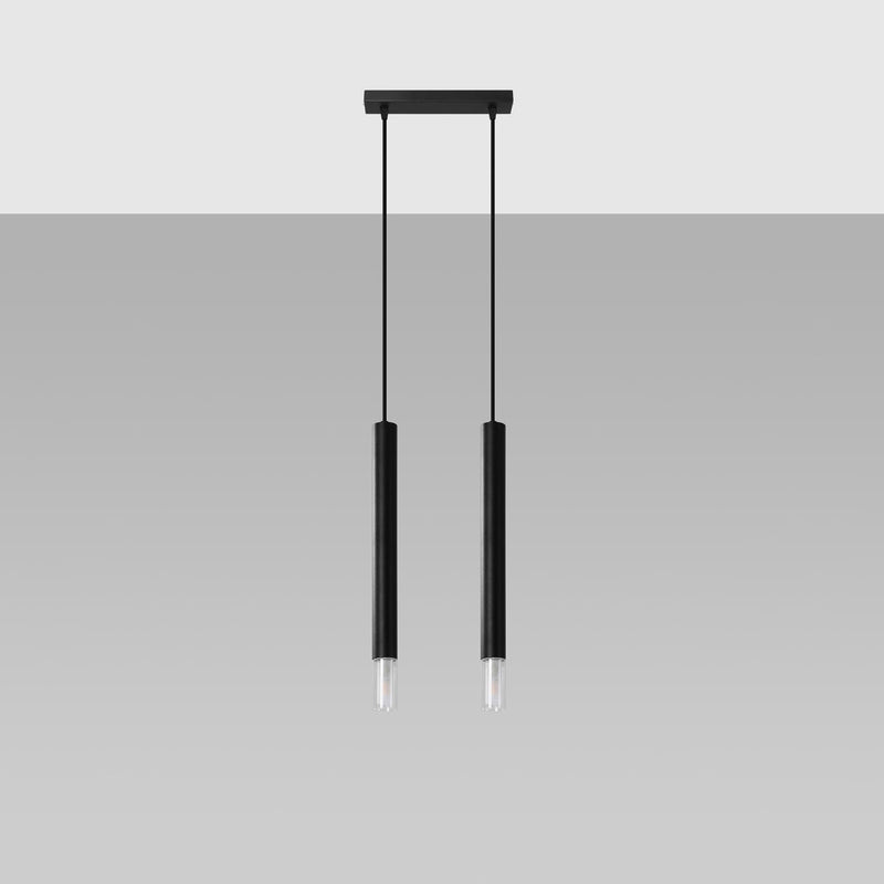 Suspension Ligne Claire 2 noir