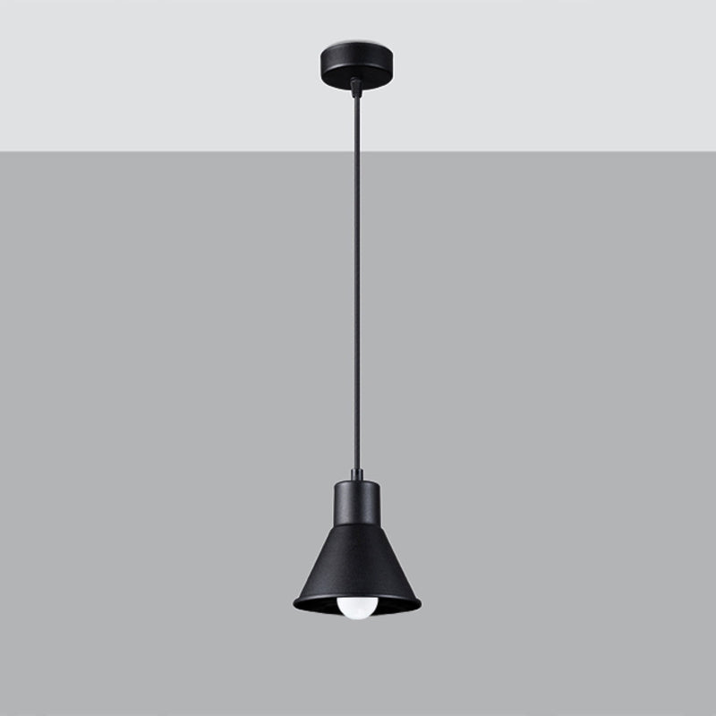 Lampe pendante Conique 1 noir [E27]