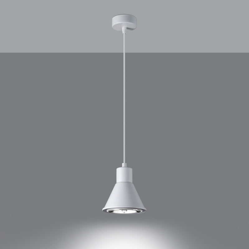 Lampe suspendue Conique 1 blanc [ES111]