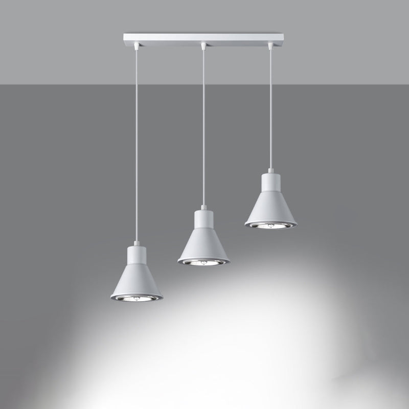 Lampe pendante Conique 3 blanc [ES111]