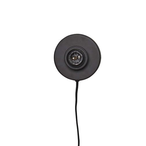 Applique Murale Kalimantan Bambou Noir et Naturel 44 cm