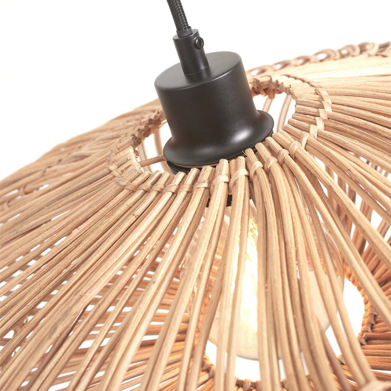 Lampadaire Zanzibar Rotin et Bambou Naturel