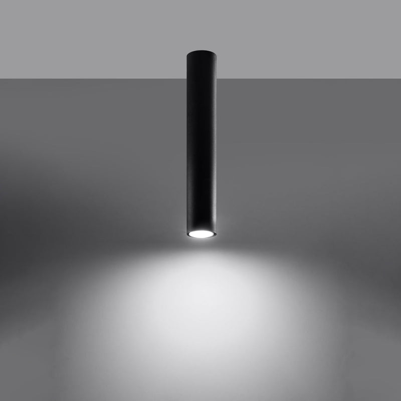 Plafonnier Tube 40 noir