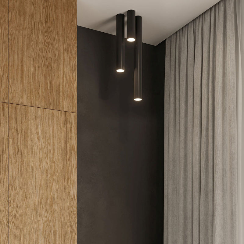 Plafonnier Tube 60 noir
