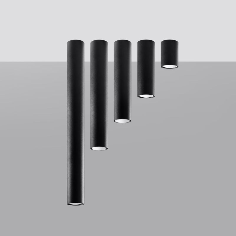 Plafonnier Tube 60 noir