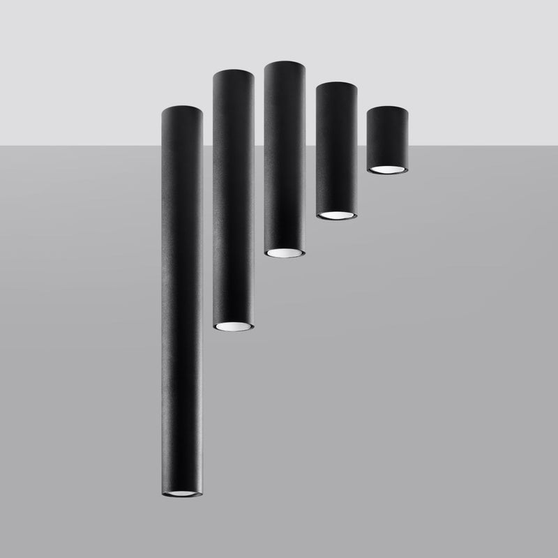 Plafonnier Tube 60 noir