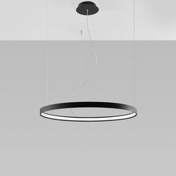 Lustre Anneau Solis 78 noir 3000K