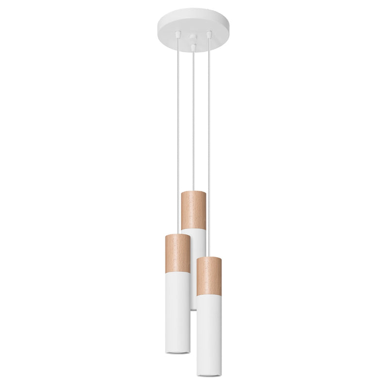 Lampe pendante Bicolore 3P blanc