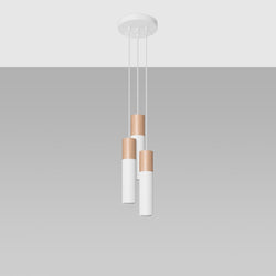Lampe pendante Bicolore 3P blanc