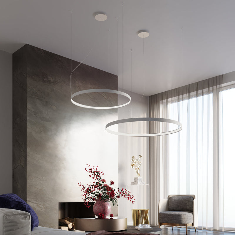 Lustre Anneau Solis 78 blanc 3000K