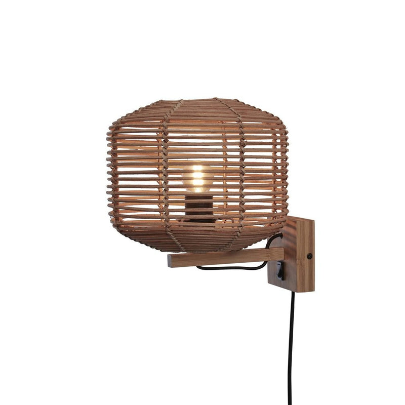 Applique Murale Tanami Rotin Naturel 25 cm