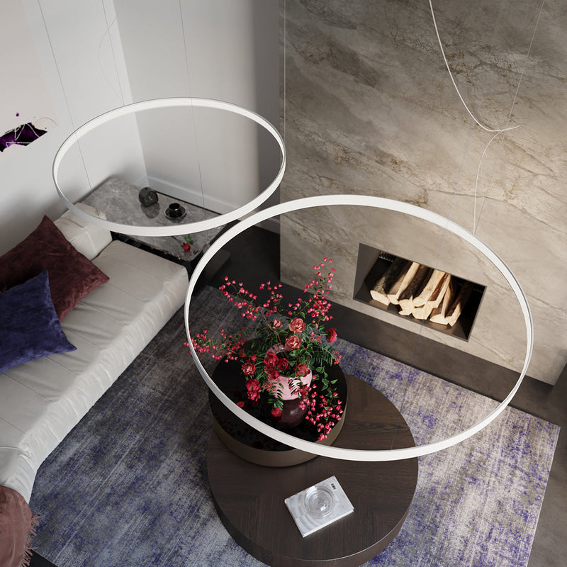 Lustre Anneau Solis 110 blanc 3000K