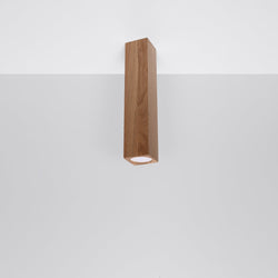 Plafonnier Facette Cubique 30 en chêne