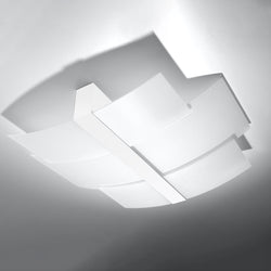 Plafonnier Triple Courbe blanc