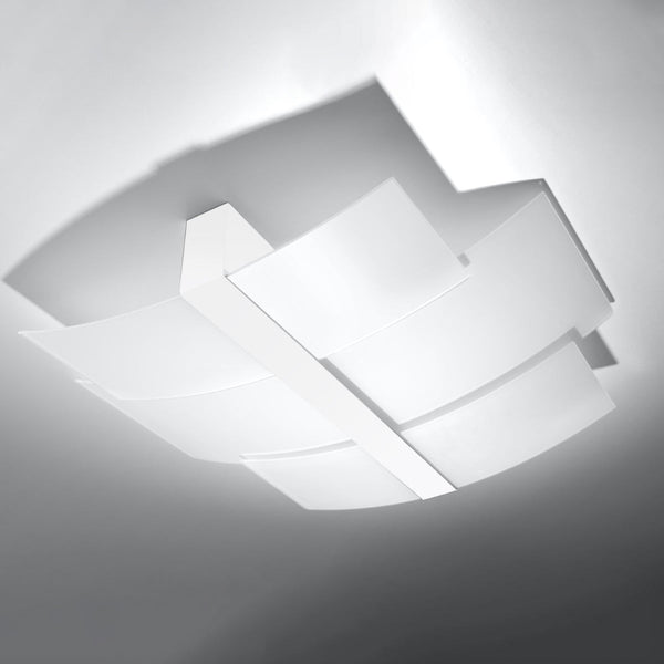 Plafonnier Triple Courbe blanc