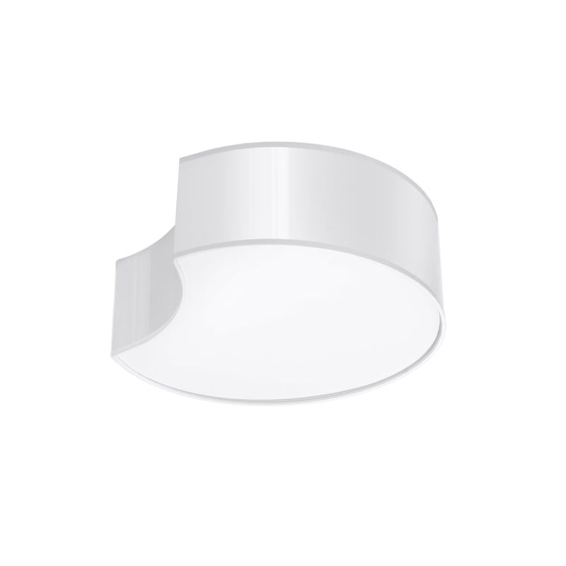 Plafonnier Cercle Courbé 1 blanc