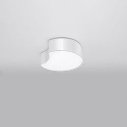 Plafonnier Cercle Courbé 1 blanc