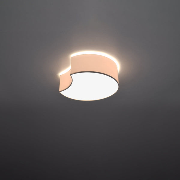 Plafonnier Cercle Courbé 1 blanc