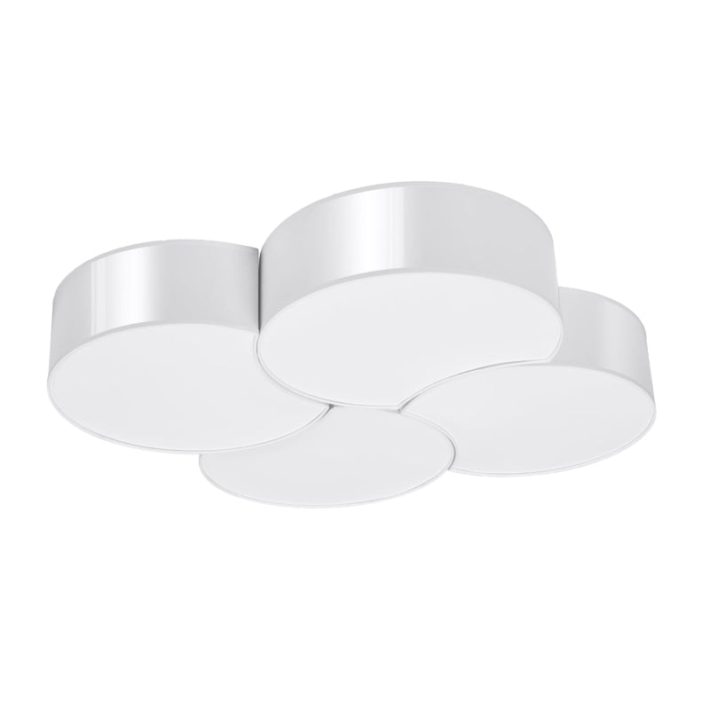 Plafonnier Cercle Courbé 4 blanc