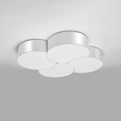 Plafonnier Cercle Courbé 4 blanc