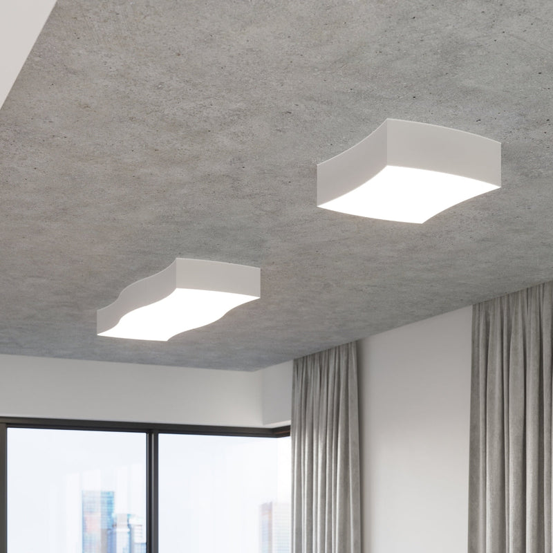 Plafonnier Carré Souple 1 blanc