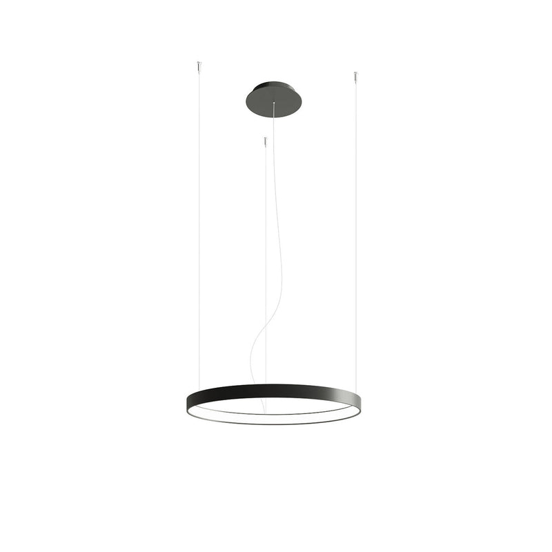 Lustre Anneau Solis 55 noir 3000K