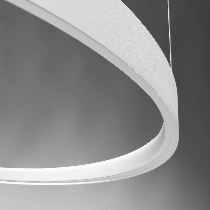 Lustre Anneau Solis 55 blanc 4000K